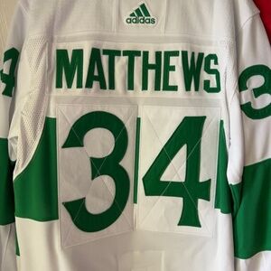 Auston Matthews - Toronto Maple Leafs St. Pats Jersey - Size 46.
